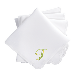 Gina Langford x Courtland & Co. Mirasol Dinner Napkins - White