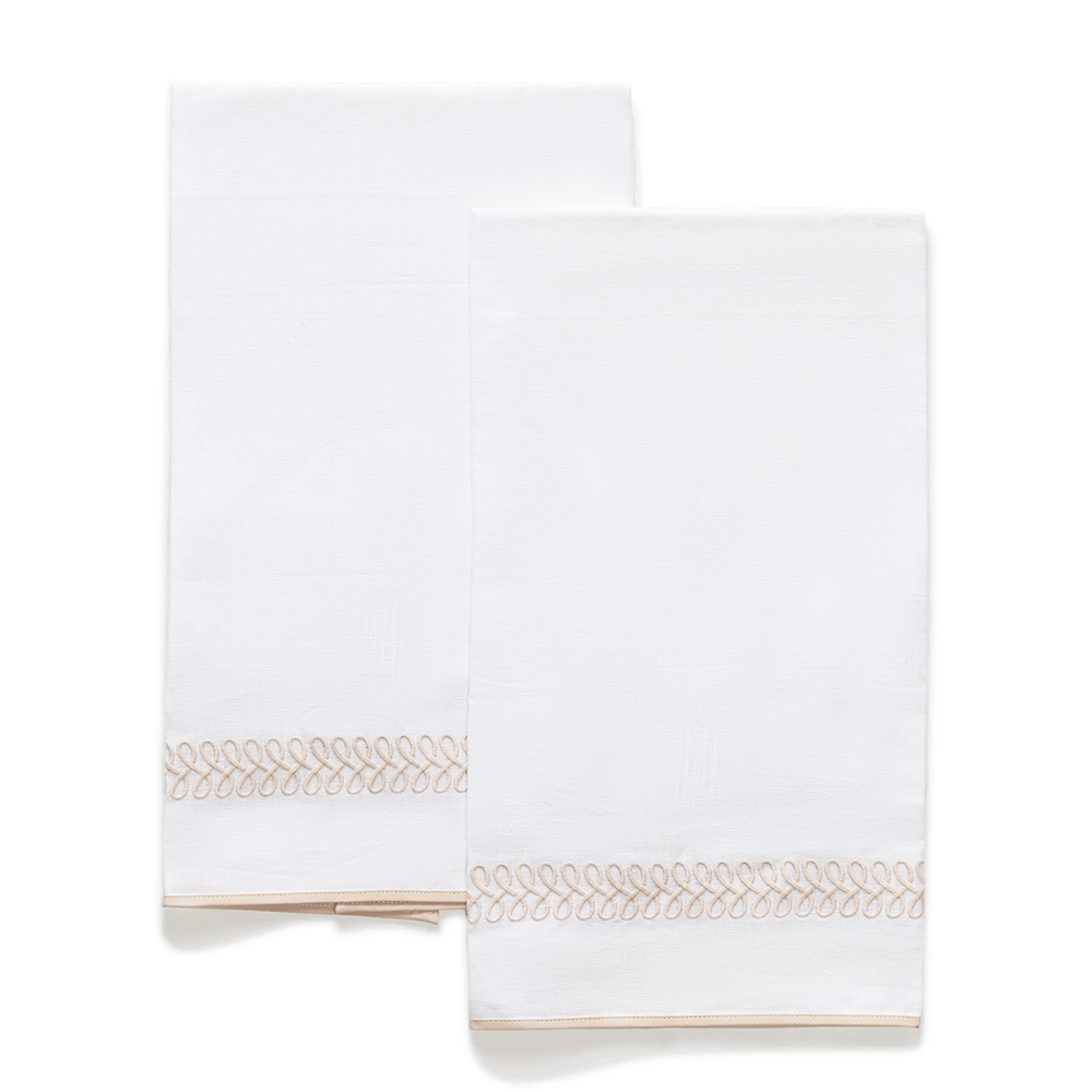 Astor Braid Guest Towels-set of 2