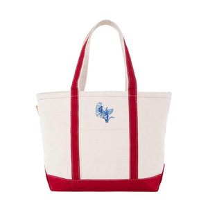 Bob Christian Circus Blossom in Blue Tote Bag-Multiple Colors & Sizes
