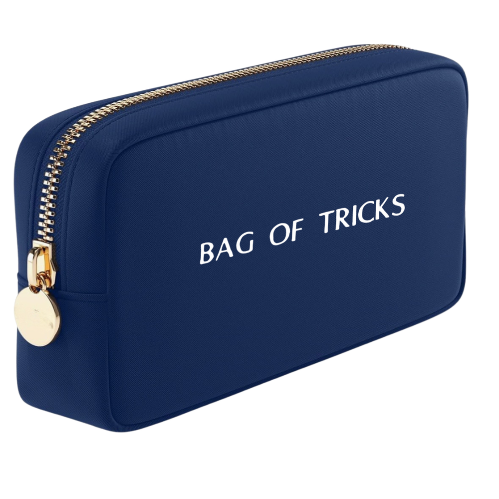 Bag of Tricks Navy Cosmetic Bag