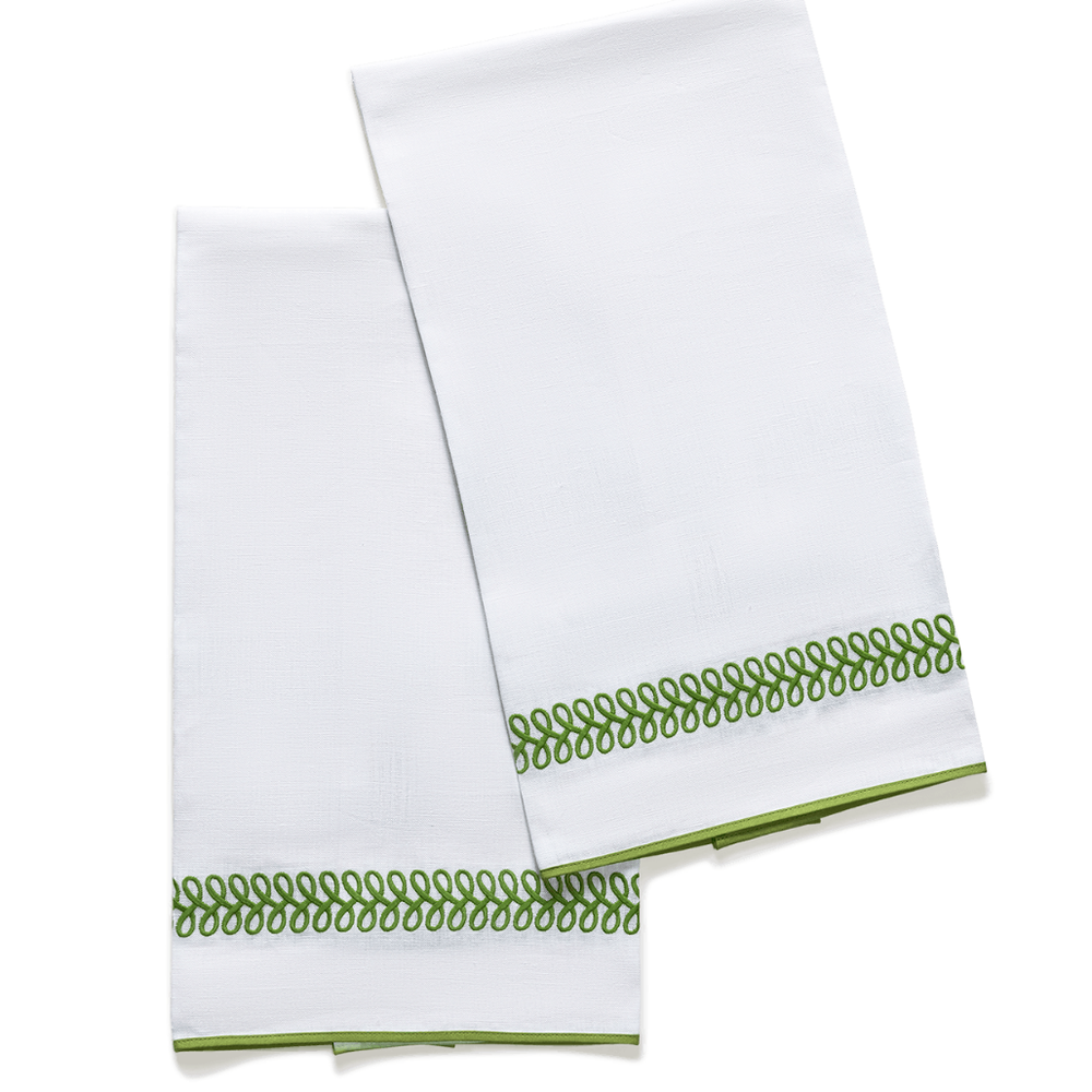Astor Braid Guest Towels-set of 2