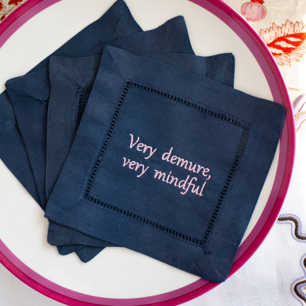 Very demure, Very mindful Cocktail Napkins