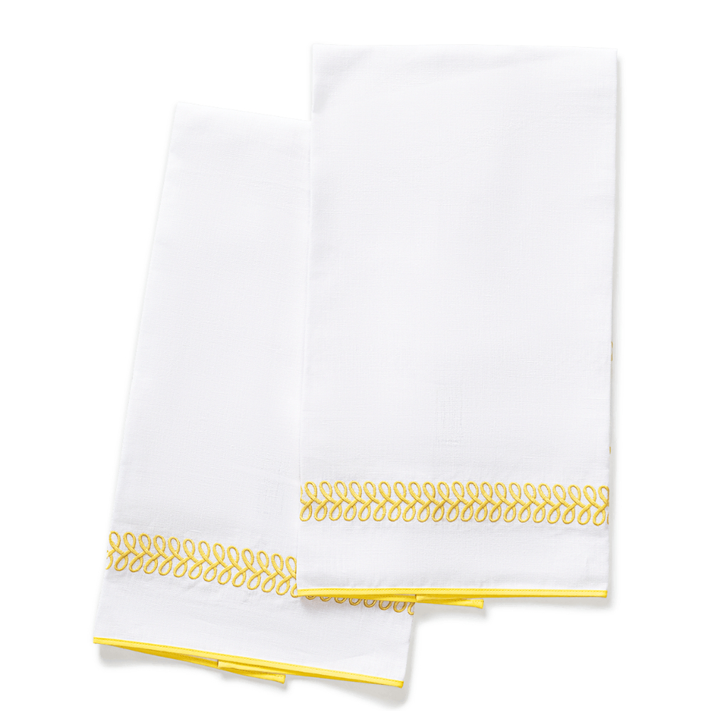 Astor Braid Guest Towels-set of 2