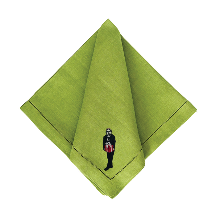 Julia Christian Man with a Gift in Black & Red