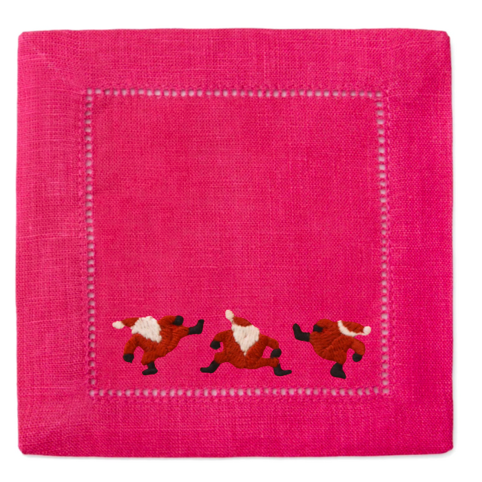 Classic Dancing Santa Cocktail Napkins
