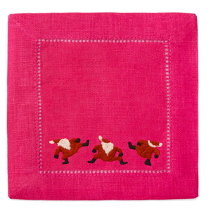 Classic Dancing Santa Cocktail Napkins