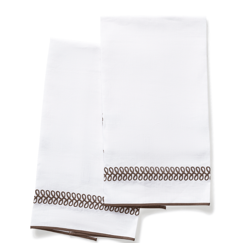 Astor Braid Guest Towels-set of 2