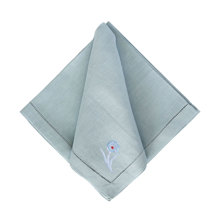 Bob Christian Poppy Stem Dinner Napkins-Multiple Colors