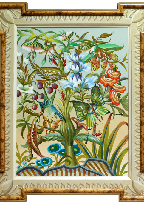 Fantasy Garden Butterfly Acrylic on Canvas