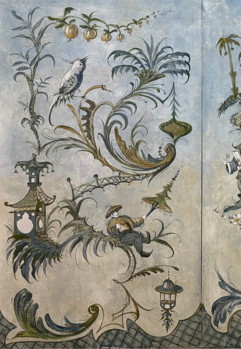 Paper Panel-Blue Chinoiserie Panels