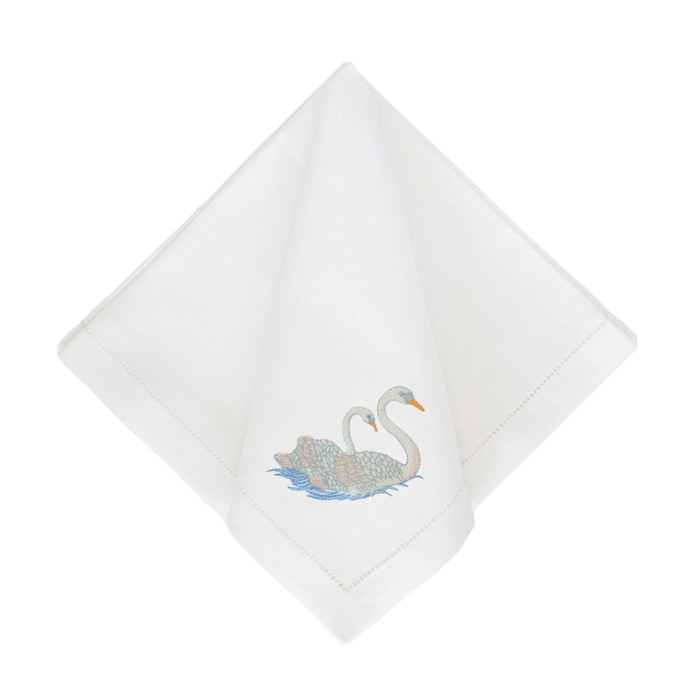 Swan Dinner Napkins-Set of 4