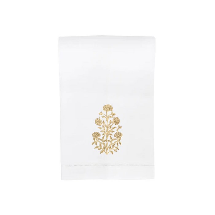 Marigold Hand Towel-White