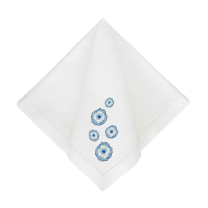 Bob Christian Snowy Floral Dinner Napkins