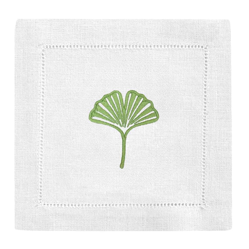 Ginkgo Leaf Cocktail Napkins