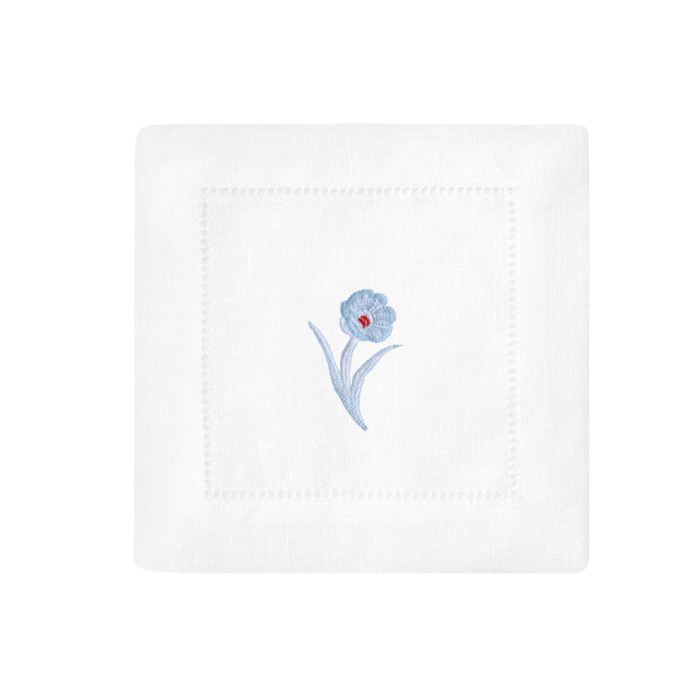 Bob Christian Poppy Stem Cocktail Napkins-Multiple Colors
