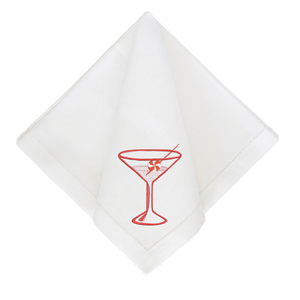 Peppermint Martini Dinner Napkins-Multiple Colors
