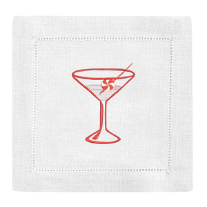 Peppermint Martini Cocktail Napkins-Multiple Colors