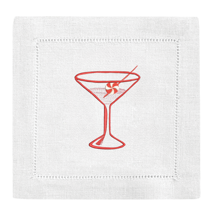 Peppermint Martini Cocktail Napkins-Multiple Colors