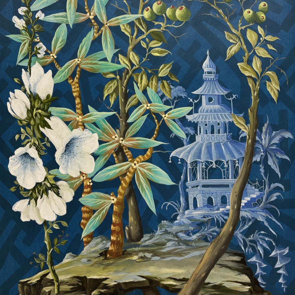 Paper Panel-Olives in Bloom