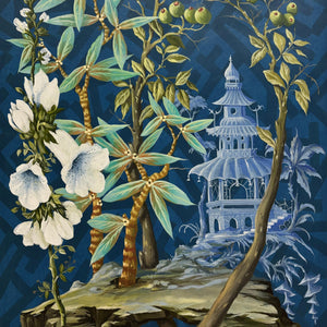 Paper Panel-Olives in Bloom