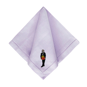 Julia Christian Man with a Gift in Black & Chartreuse