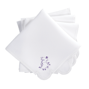Gina Langford x Courtland & Co. Mirasol Dinner Napkins - White