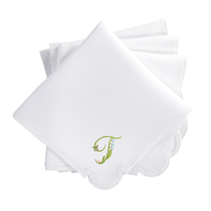 Gina Langford x Courtland & Co. Mirasol Dinner Napkins - White