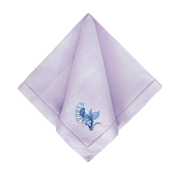 Bob Christian Circus Blossom in Blue-Multiple Napkin Colors