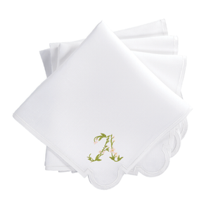 Gina Langford x Courtland & Co. Mirasol Dinner Napkins - White