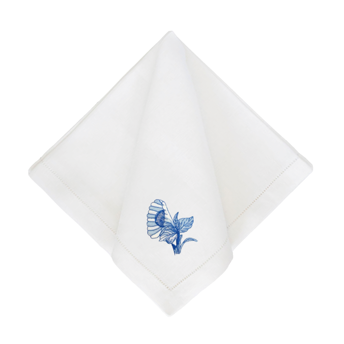 Bob Christian Circus Blossom in Blue-Multiple Napkin Colors