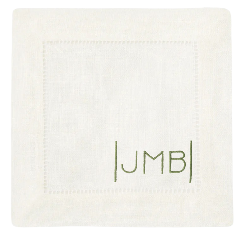 Oyster Festival 6x6 Customizable Linen Cocktail Napkins