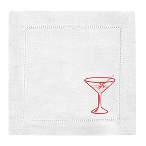 Peppermint Martini Cocktail Napkins-Multiple Colors