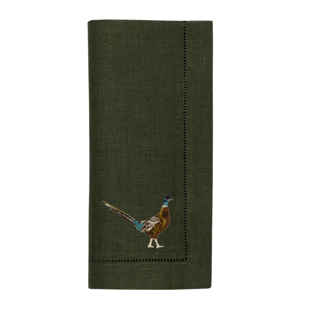 Pheasant Dinner Napkins-Multiple Colors