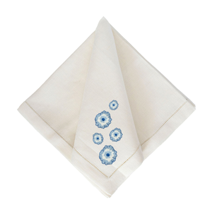 Bob Christian Snowy Floral Dinner Napkins