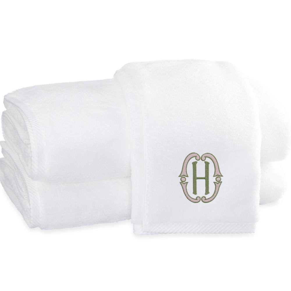 MILAGRO WHITE TOWEL BUNDLE WITH EMBROIDERY