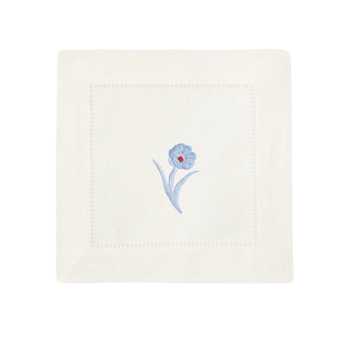 Bob Christian Poppy Stem Cocktail Napkins-Multiple Colors