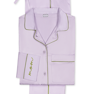MOM Nocturne Violet and Grass Pajama Set