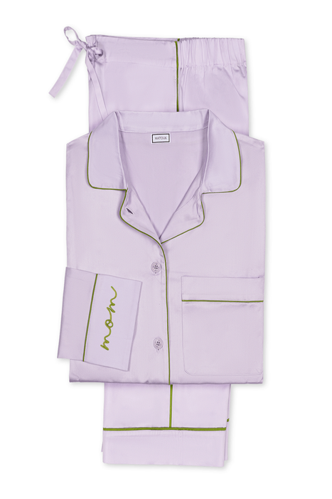 MOM Nocturne Violet and Grass Pajama Set