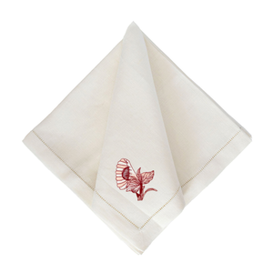 Bob Christian Circle Blossom in Pink & Red-Multiple Napkin Colors