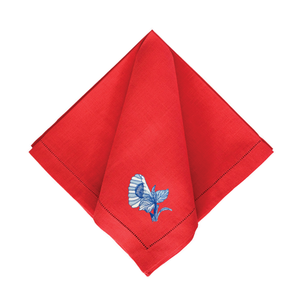 Bob Christian Circus Blossom in Blue-Multiple Napkin Colors