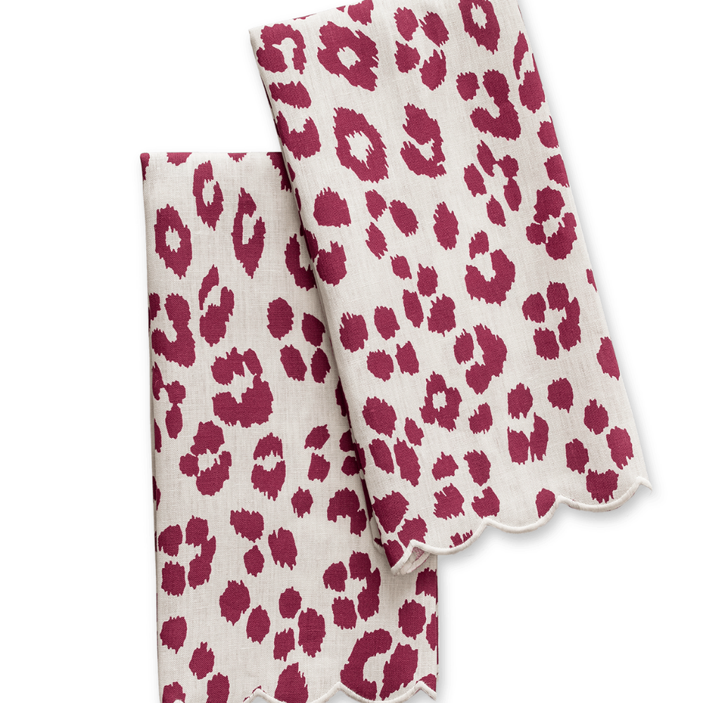 Iconic Leopard Guest Towels-set of 2