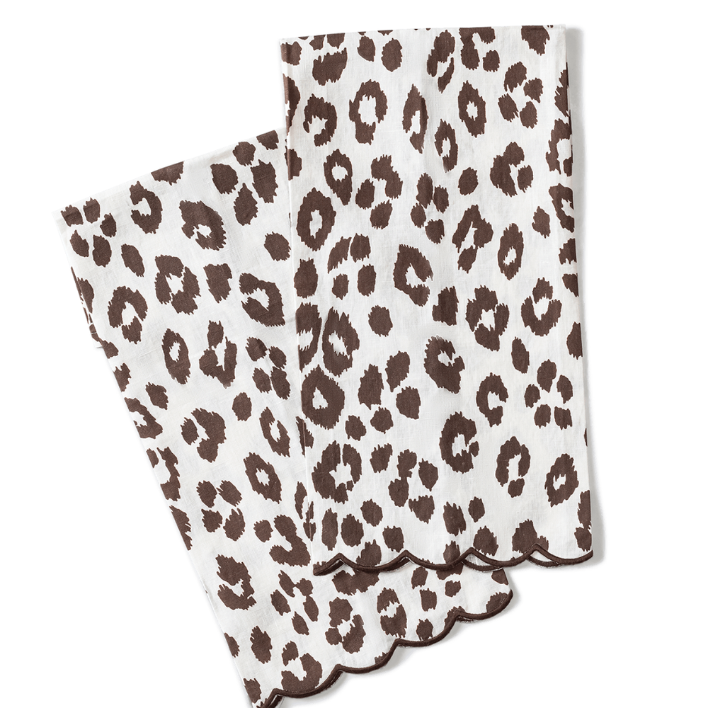 Iconic Leopard Guest Towels-set of 2