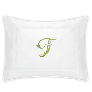 Gina Langford x Courtland & Co. Louise Sham - White