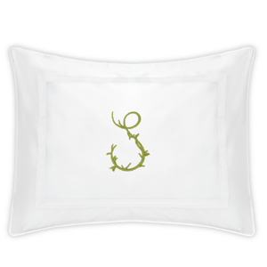 Gina Langford x Courtland & Co. Louise Sham - White