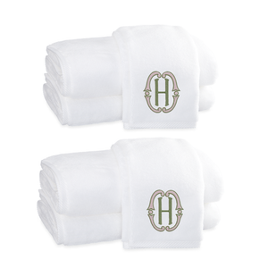 MILAGRO WHITE TOWEL BUNDLE WITH EMBROIDERY