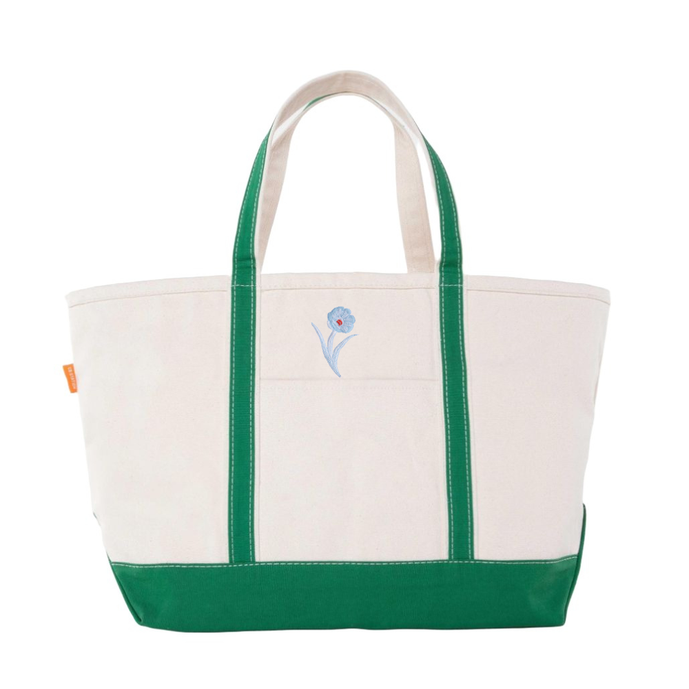 Bob Christian Christmas Poppy Stem Tote Bag-Multiple Colors & Sizes