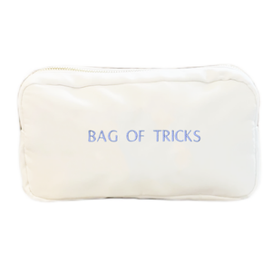 Bag of Tricks White Cosmetic Bag