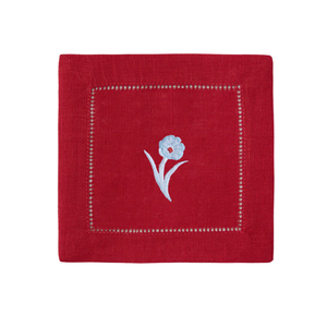 Bob Christian Poppy Stem Cocktail Napkins-Multiple Colors