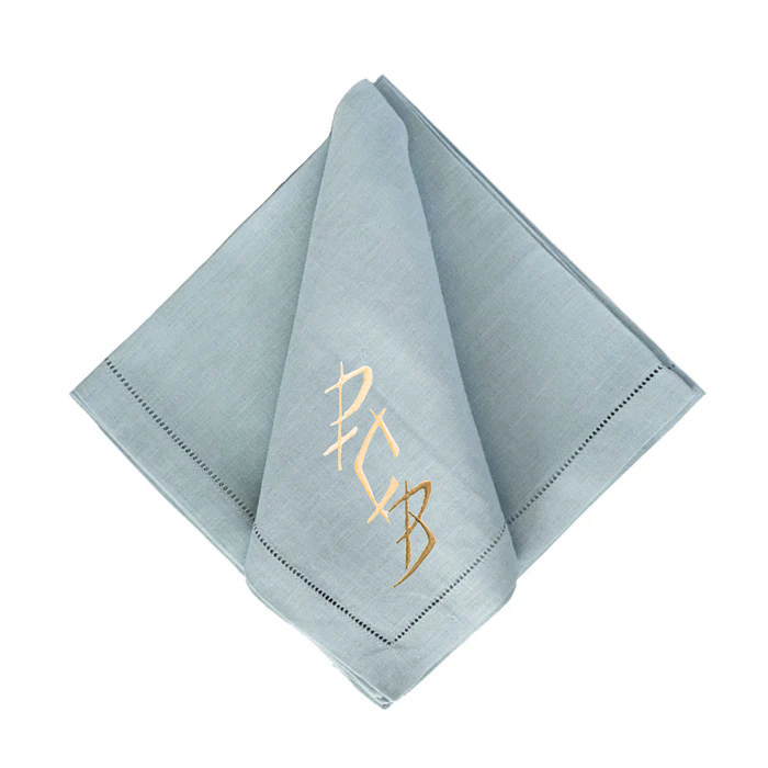 Festival Customizable Linen Dinner Napkins - Poolside