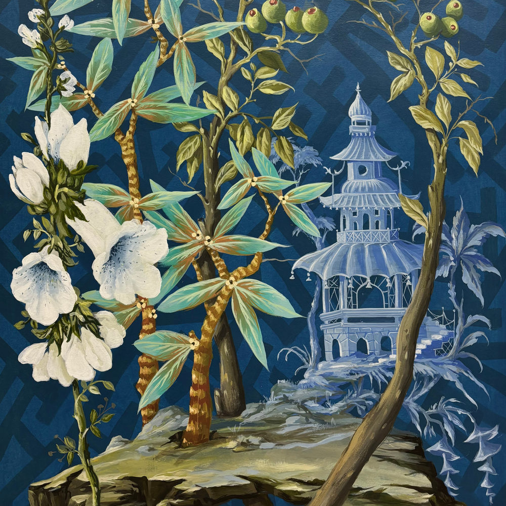 Paper Panel-Olives in Bloom